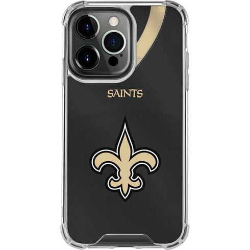 NFL New Orleans Saints Team Jersey iPhone 15 Pro Clear Case