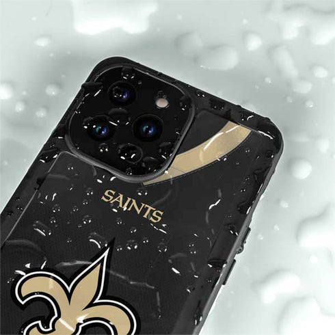 NFL New Orleans Saints Team Jersey iPhone 14 Pro Max Waterproof Case