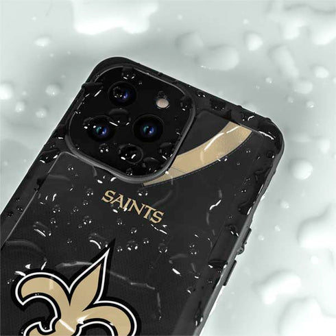 NFL New Orleans Saints Team Jersey iPhone 14 Pro Waterproof Case
