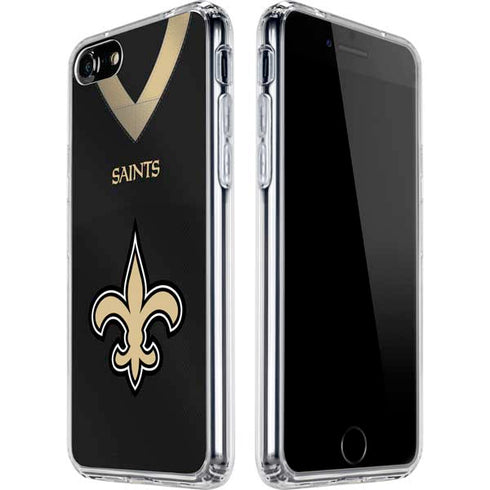 NFL New Orleans Saints Team Jersey iPhone SE (2nd & 3rd Gen) Clear Case