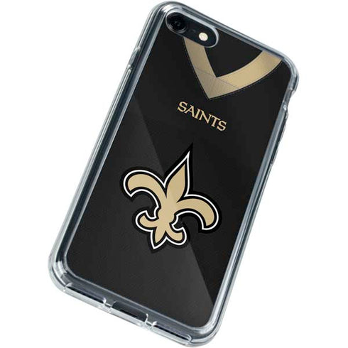 NFL New Orleans Saints Team Jersey iPhone SE (2nd & 3rd Gen) Clear Case