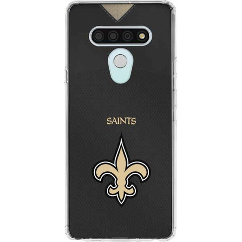 NFL New Orleans Saints Team Jersey LG Stylo 6 Clear Case