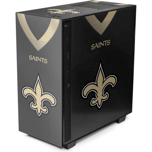 NFL New Orleans Saints Team Jersey NZXT H510 Compact ATX Mid-Tower Case Skin