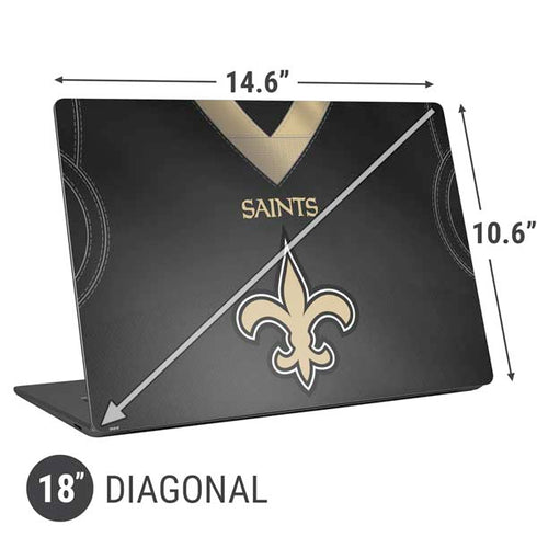 NFL New Orleans Saints Team Jersey Universal Laptop 18in (14.6 x 10.6in) Skin