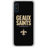 NFL New Orleans Saints Team Motto Galaxy A10e Clear Case