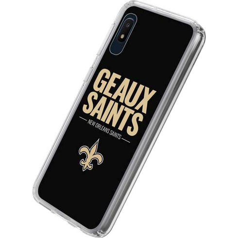 NFL New Orleans Saints Team Motto Galaxy A10e Clear Case