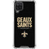 NFL New Orleans Saints Team Motto Galaxy A12 Clear Case