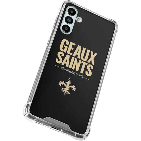 NFL New Orleans Saints Team Motto Galaxy A13 5G Clear Case