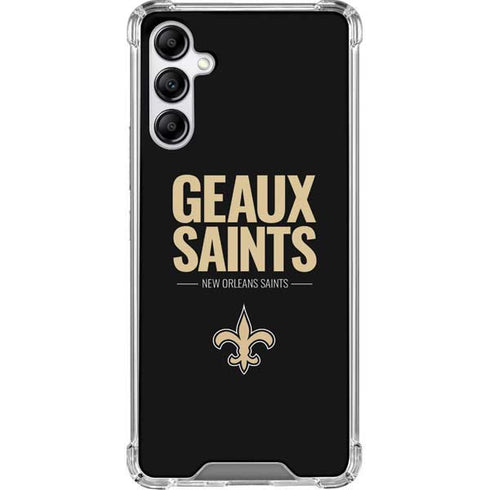 NFL New Orleans Saints Team Motto Galaxy A14 5G Clear Case