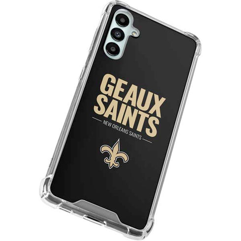 NFL New Orleans Saints Team Motto Galaxy A15 5G Clear Case