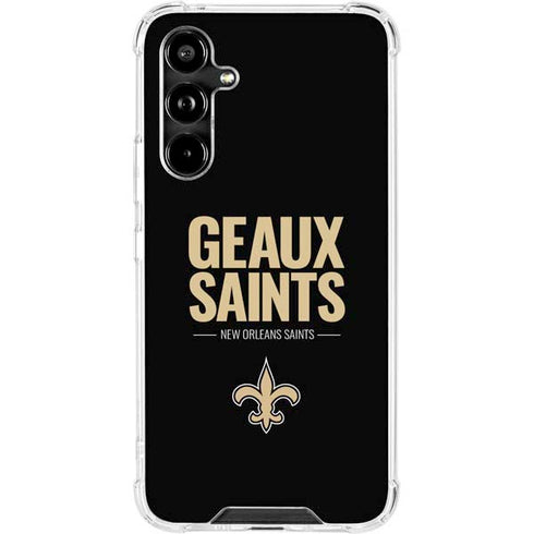 NFL New Orleans Saints Team Motto Galaxy A54 5G Clear Case