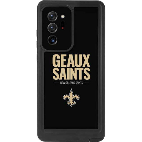 NFL New Orleans Saints Team Motto Galaxy Note20 Ultra 5G Waterproof Case