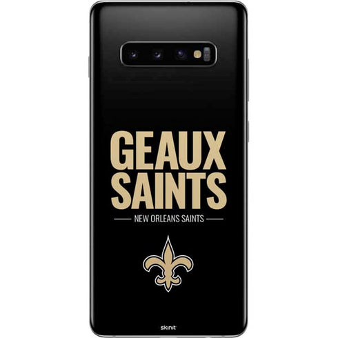 NFL New Orleans Saints Team Motto Galaxy S10 Plus Skin