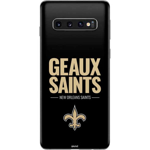 NFL New Orleans Saints Team Motto Galaxy S10 Skin