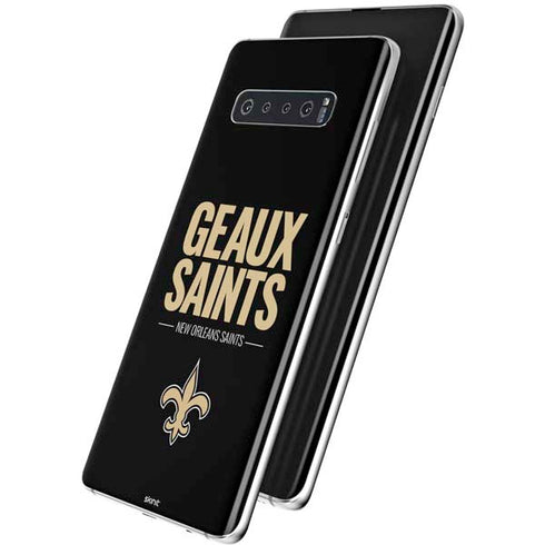 NFL New Orleans Saints Team Motto Galaxy S10 Skin