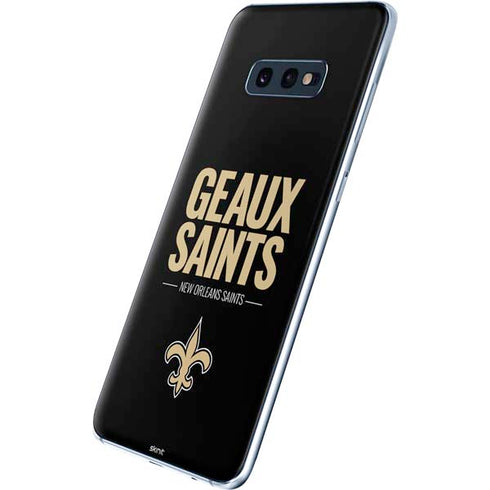 NFL New Orleans Saints Team Motto Galaxy S10e Skin