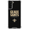 NFL New Orleans Saints Team Motto Galaxy S21 FE Clear Case
