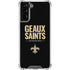 NFL New Orleans Saints Team Motto Galaxy S21 FE Clear Case