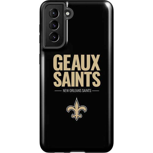 NFL New Orleans Saints Team Motto Galaxy S21 FE Pro Case