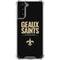 NFL New Orleans Saints Team Motto Galaxy S21 Plus 5G Clear Case