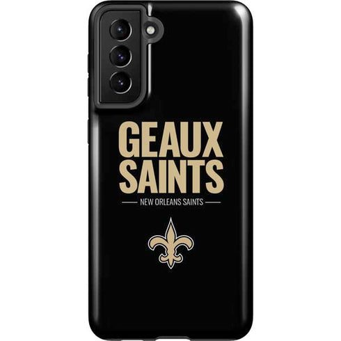 NFL New Orleans Saints Team Motto Galaxy S21 Plus 5G Pro Case