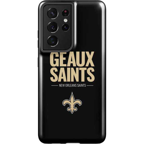 NFL New Orleans Saints Team Motto Galaxy S21 Ultra 5G Pro Case