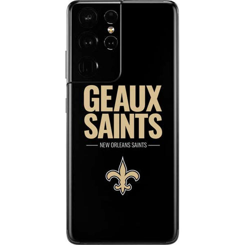 NFL New Orleans Saints Team Motto Galaxy S21 Ultra 5G Skin