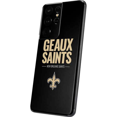 NFL New Orleans Saints Team Motto Galaxy S21 Ultra 5G Skin