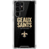 NFL New Orleans Saints Team Motto Galaxy S22 Ultra Clear Case