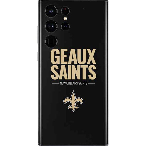 NFL New Orleans Saints Team Motto Galaxy S22 Ultra Skin