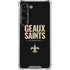 NFL New Orleans Saints Team Motto Galaxy S23 Clear Case