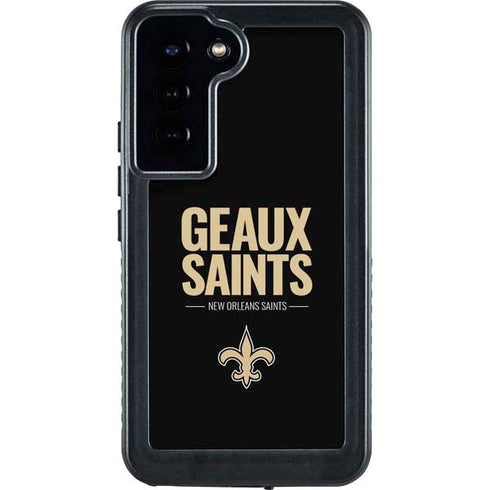 NFL New Orleans Saints Team Motto Galaxy S23 Plus Waterproof Case