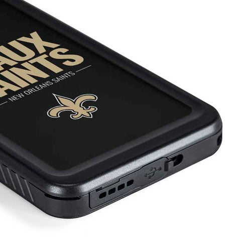 NFL New Orleans Saints Team Motto Galaxy S23 Plus Waterproof Case