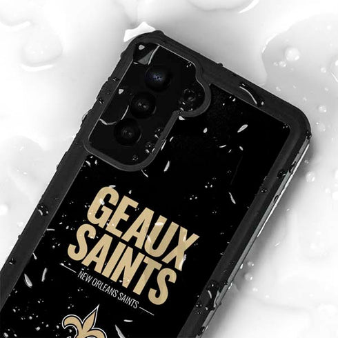 NFL New Orleans Saints Team Motto Galaxy S23 Plus Waterproof Case