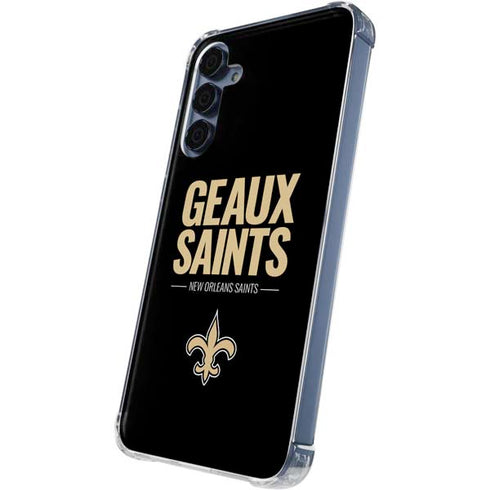 NFL New Orleans Saints Team Motto Galaxy S24 Clear Case