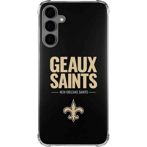 NFL New Orleans Saints Team Motto Galaxy S24 Plus Clear Case