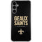 NFL New Orleans Saints Team Motto Galaxy S24 Plus Clear Case
