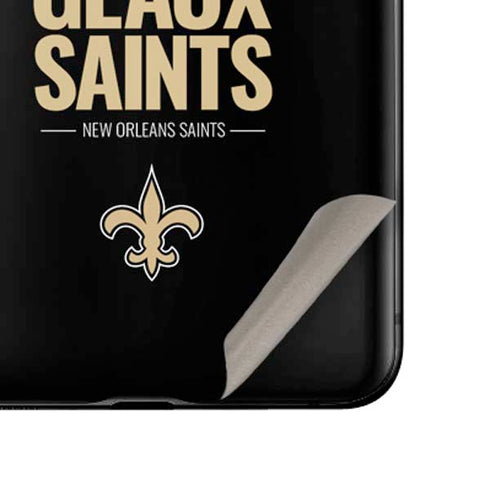 NFL New Orleans Saints Team Motto Galaxy Z Flip Skin