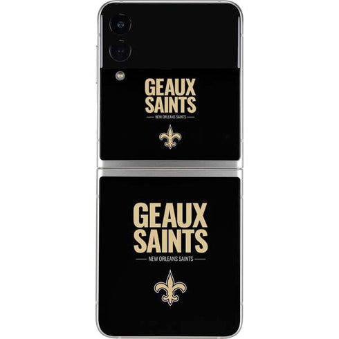 NFL New Orleans Saints Team Motto Galaxy Z Flip3 5G Skin