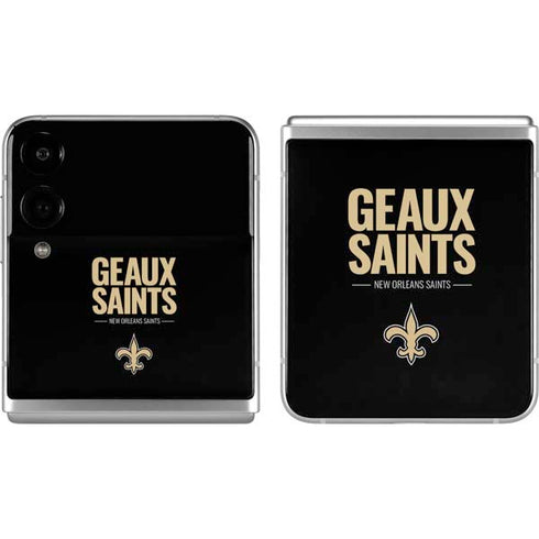 NFL New Orleans Saints Team Motto Galaxy Z Flip4 5G Skin