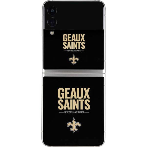 NFL New Orleans Saints Team Motto Galaxy Z Flip4 5G Skin