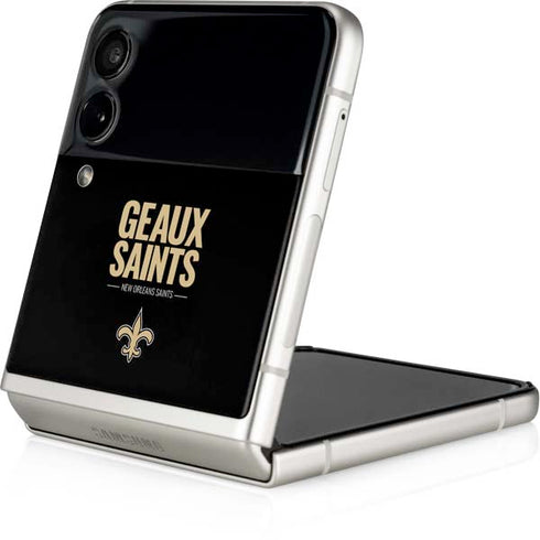 NFL New Orleans Saints Team Motto Galaxy Z Flip4 5G Skin