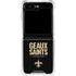 NFL New Orleans Saints Team Motto Galaxy Z Flip5 5G Clear Case