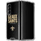 NFL New Orleans Saints Team Motto Galaxy Z Fold4 5G Clear Case