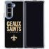 NFL New Orleans Saints Team Motto Galaxy Z Fold5 5G Clear Case