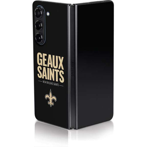 NFL New Orleans Saints Team Motto Galaxy Z Fold5 5G Skin
