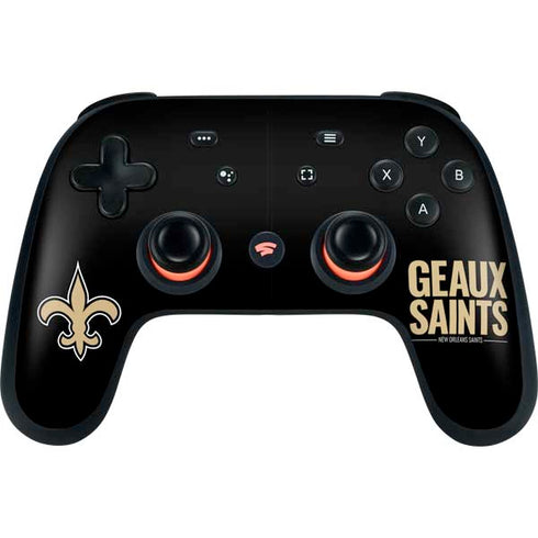 NFL New Orleans Saints Team Motto Google Stadia Controller Skin