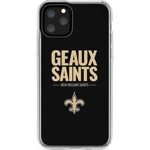NFL New Orleans Saints Team Motto iPhone 11 Pro Clear Case