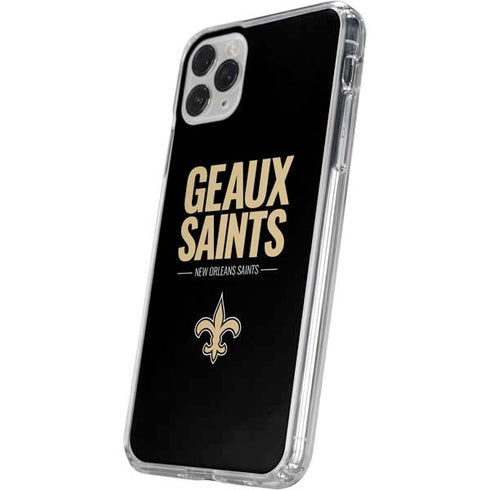NFL New Orleans Saints Team Motto iPhone 11 Pro Clear Case