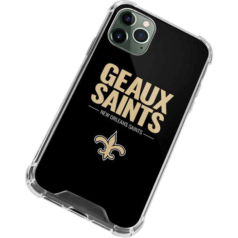 NFL New Orleans Saints Team Motto iPhone 11 Pro Max Clear Case